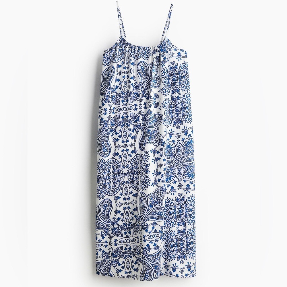 H&M White Paisley Maxi Dress